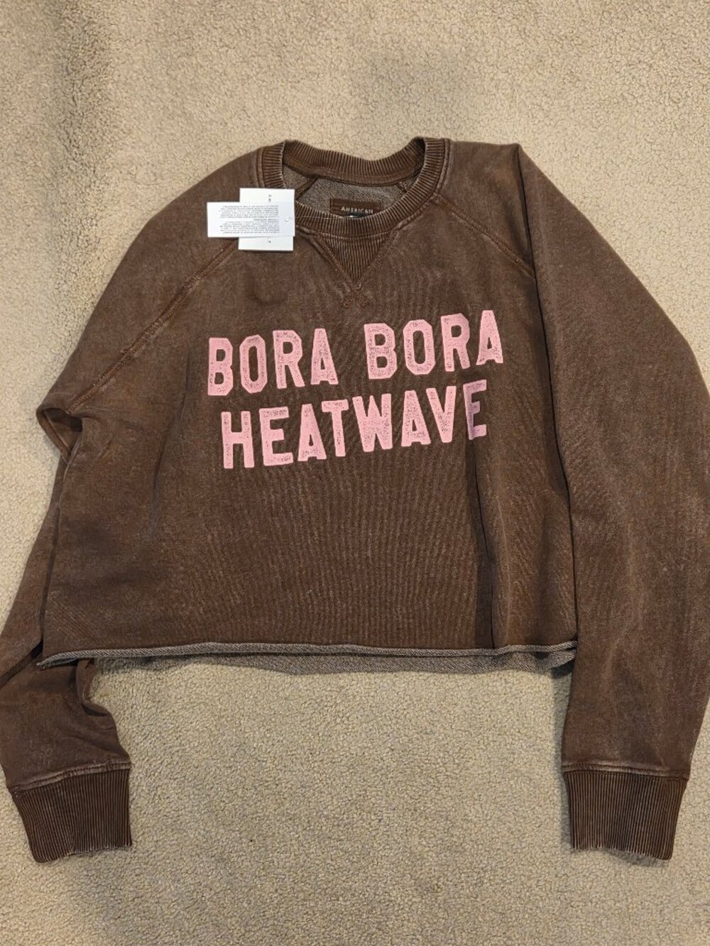 American Eagle NWT Bora Bora Heatwave Brown Sweater S